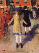 William Glackens Children Roller Skating oil painting artist